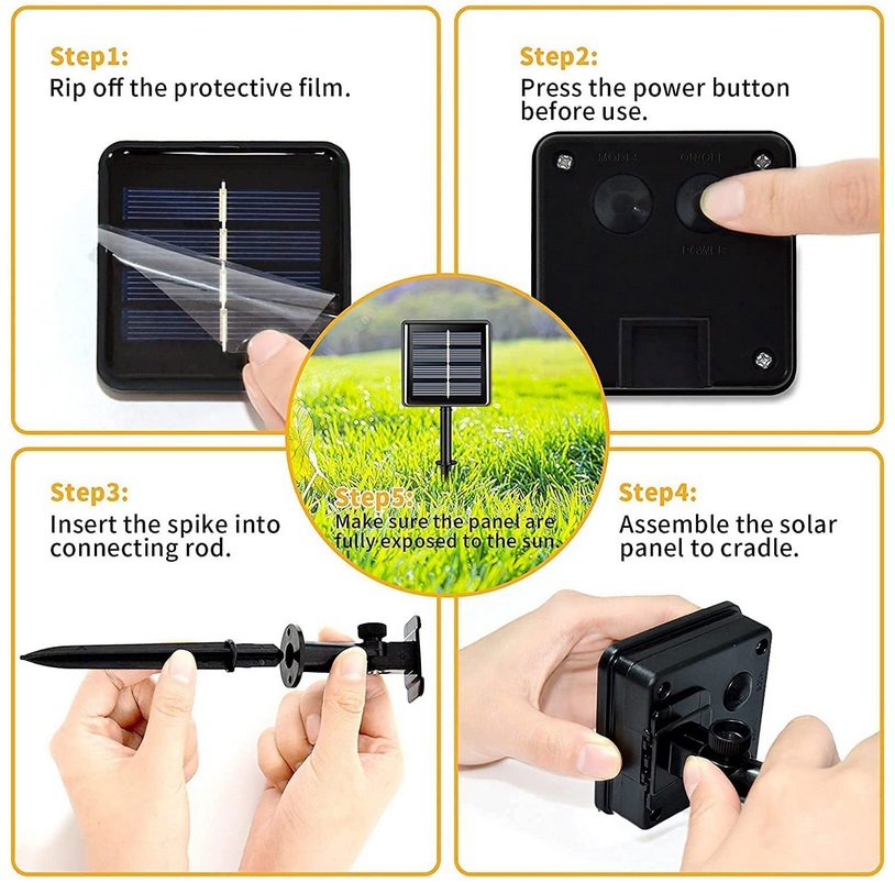 LED Solar String Lights IP65 Waterproof Outdoor Decoration